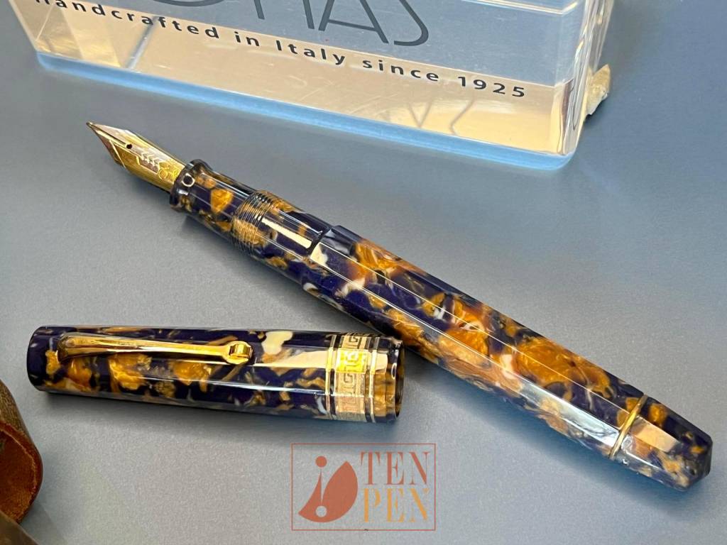 OMAS PARAGON BLUE SAFFRON CELLULOID- EXCELLENT | Tenpen - By